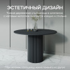 Стол Trubis Wood с трубчатым подстольем 100х75х100 см Черный