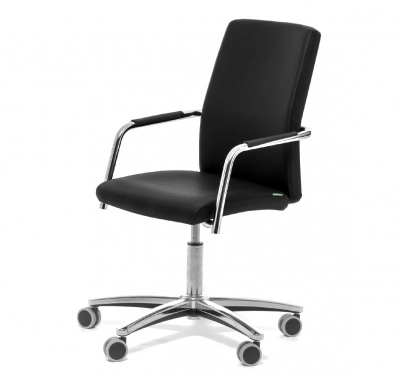 Кресло Вел_сит на крестов. Черный
