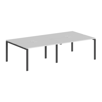 Стол-бенч 4-х местный Сигма SG.255.WH.63.AN 2800х1438 Белый/Антрацит