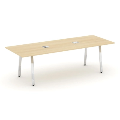 Стол переговорный Стайл Проджект Директ Люкс/Style project direct Lux M-SN-6A.SPRG-258 Акация Лорка/Хром