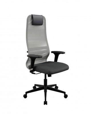 Кресло офисное Sit 8 B1-8D - X1+UMF(X1) /Uh00/Wh00/D02P Светло-серый