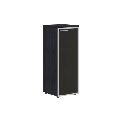 Шкаф колонка со стеклянной дверью в алюминиевой раме и топом Xten XMC 42.7(R/L) Дуб Юкон