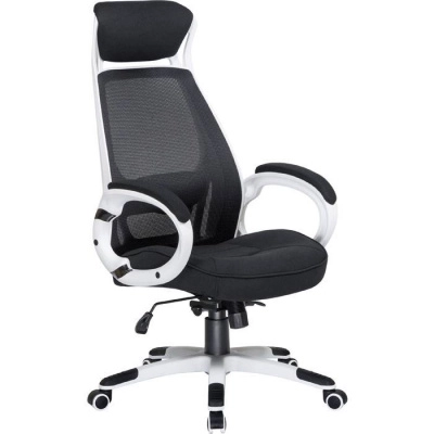 Кресло для руководителя Dobrin Steven White LMR-109BL_White Черный