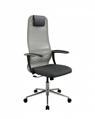 Кресло офисное Sit 8 B1-8U - X1+UMF(X1) /Uh00/Wh00/U0mL-b Светло-серый
