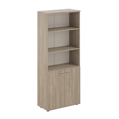 Шкаф для документов высокий полуоткрытый Сигма SG.831.OD.OD 800х1955 Темный дуб