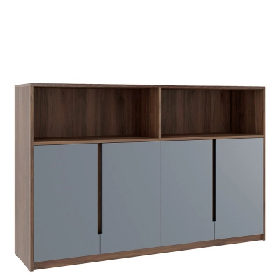 Шкаф средний с нишей Артвуд/Artwood ATW37942124 Дуб капучино/Серый
