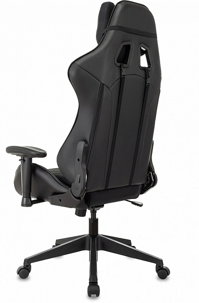 Кресло игровое Zombie VIKING 4 AERO эко.кожа с подголов. крестов. пласт Черный