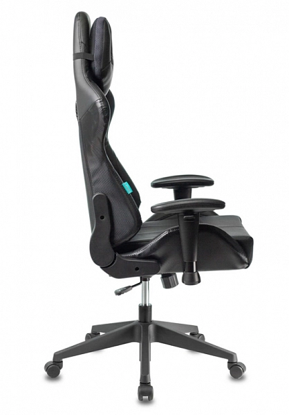 Кресло игровое Zombie VIKING 5 AERO Edition эко.кожа с подголов. крестов. пластик Черный