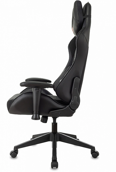 Кресло игровое Zombie VIKING 4 AERO эко.кожа с подголов. крестов. пласт Черный